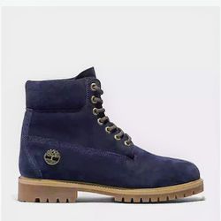 Timberland New Collection Blue Indigo Suede Boots 