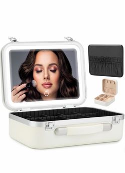 Travel Makeup Case with LED Mirror