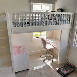 Pottery barn Bunk Bed With Chair