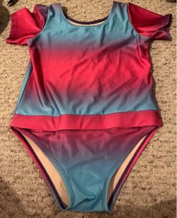 Girls size 8 bathing suit with magnetic closure