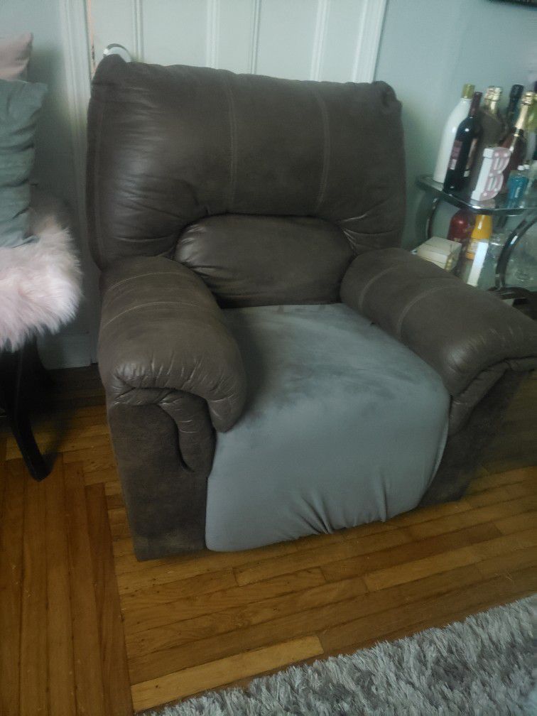 Brown Sofa Recliner Chair 