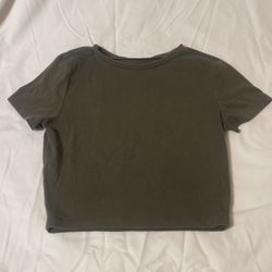 Green Crop Top