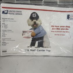 US Mail Carrier Dog Costume