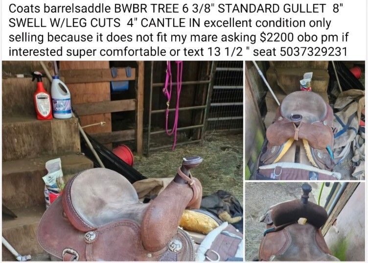 Barrel Horse Saddle