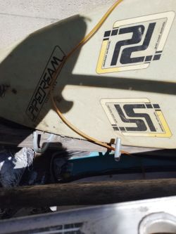 Multi channel Australian tri fin surfboard