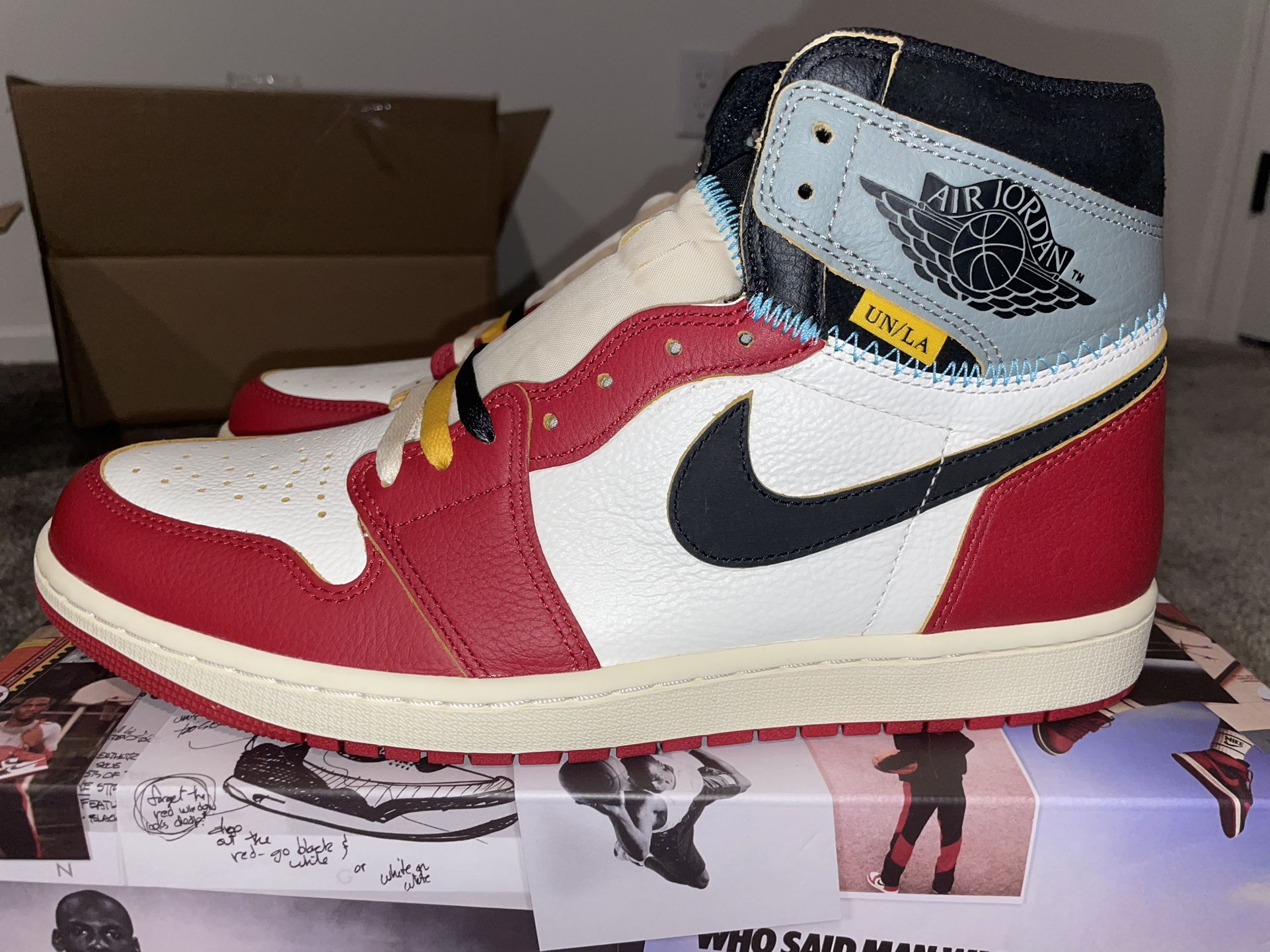 Jordan 1 Retro High OG SP Union LA Chicago Shadow Size 12M