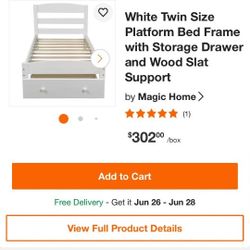 Bed Frame New Mattress 