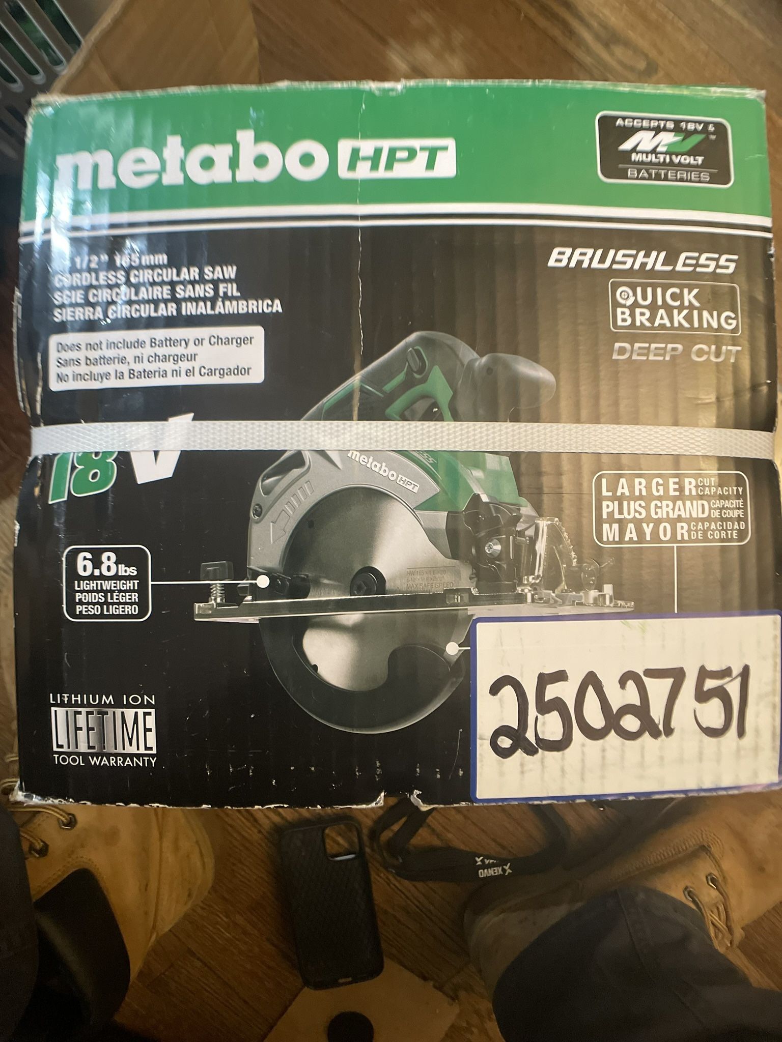 METABO 6 1/2” brushless circular saw (DEEP CUT)