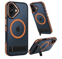 Magnetic case for iPhone 17 with stand, compatible with MagSafe