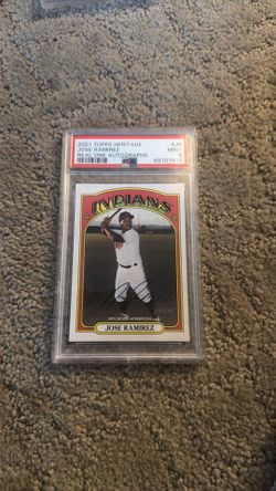 Jose Ramirez auto psa 9