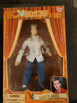 NEW NSYNC Lance Bass Collectible Marionette Figure Doll, From 2000