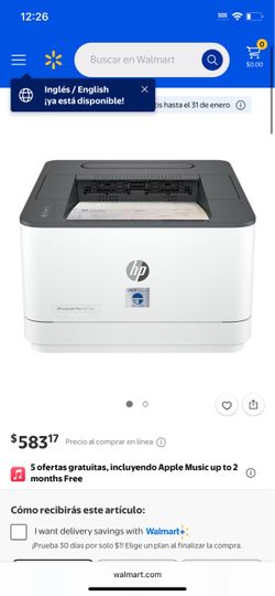 Print HP 3001dw laserjetpro