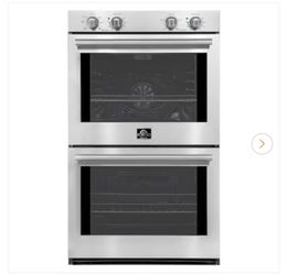 Vomero 30 in. Double Wall Oven With Convection in. Stainless Steel, 10 cu. ft. 7100 Watts Mechanical Control
