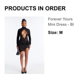 Forever yours Lace Dress Fashion Nova M