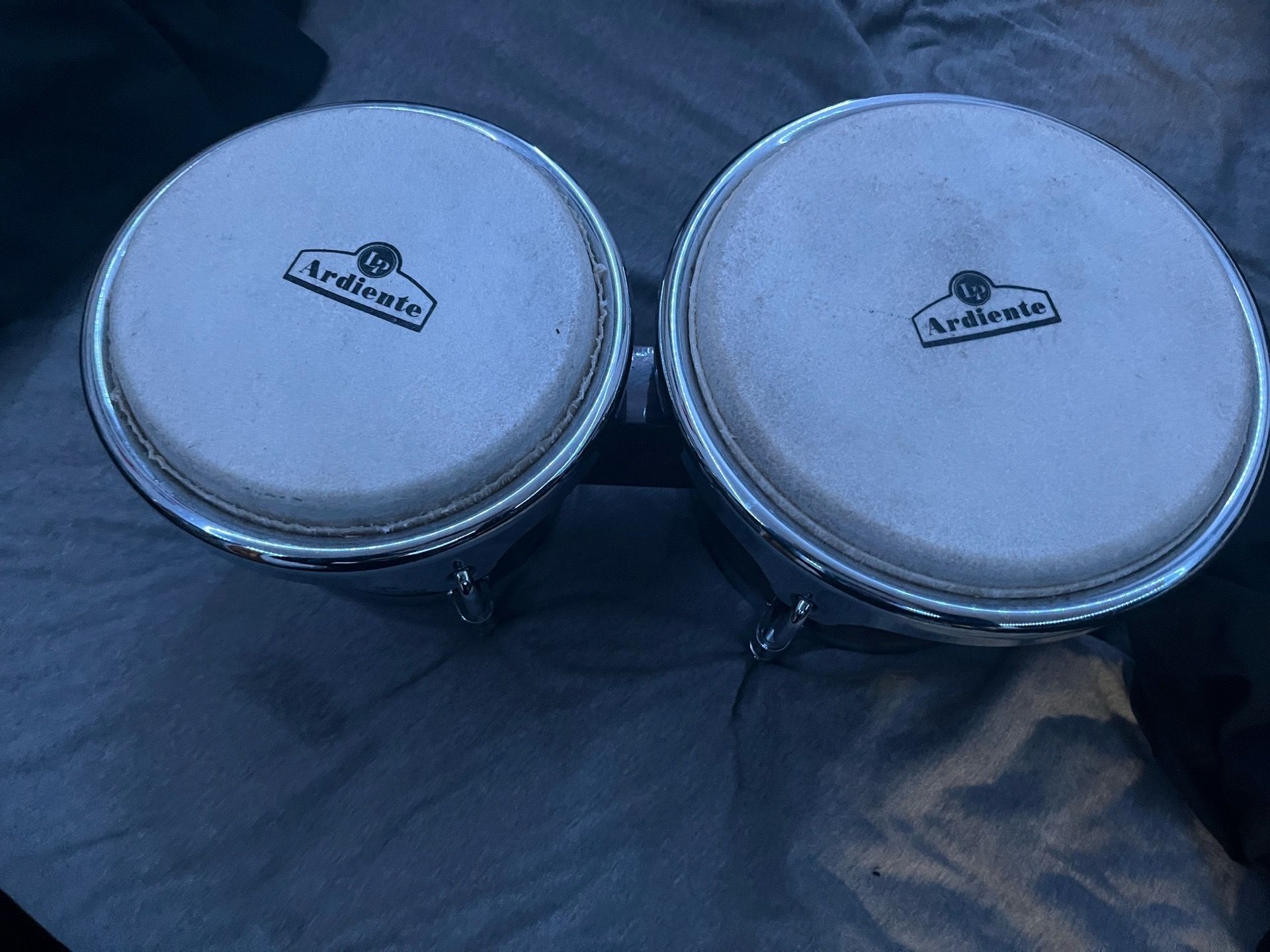 Bongos LP Ardiente with natural heads