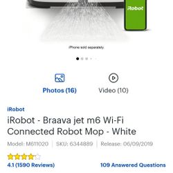 Braava Jet M6 Robot Mop!