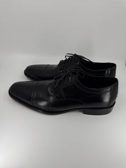 Murphy Black Leather Cap-Toe Oxford Dress Shoes Men's 13M