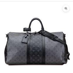 Louis Vuitton Monogram Eclipse Reverse Keepall Bandouliere  50 