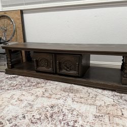 Vintage Late 70s Coffee Table With Cupboard 