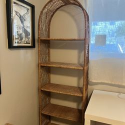 Wicker shelves 