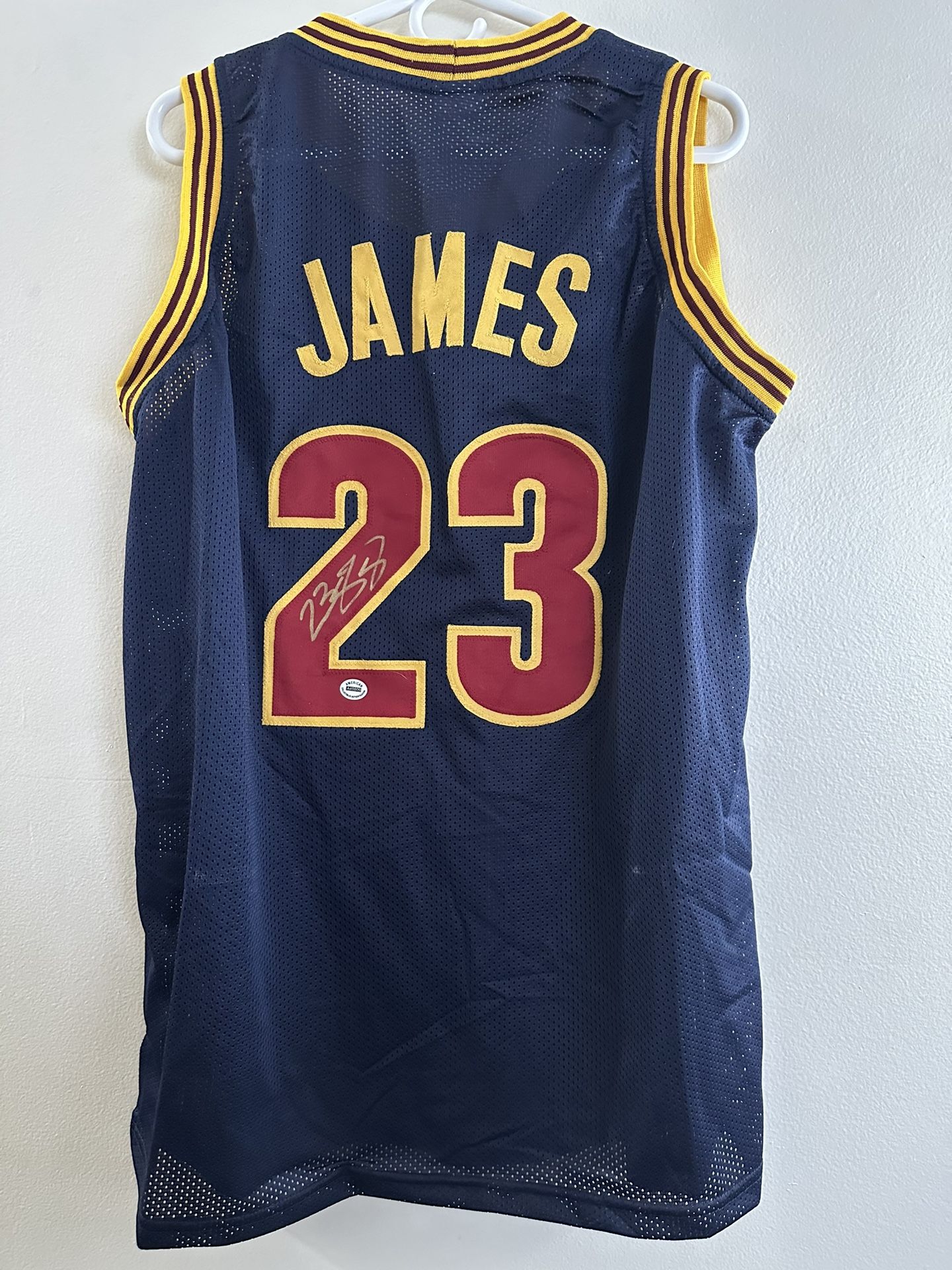 LEBRON JAMES SIGNED CLEVELAND CAVS AUTOGRAPHED CUSTOM JERSEY W/COA - XL - 1009