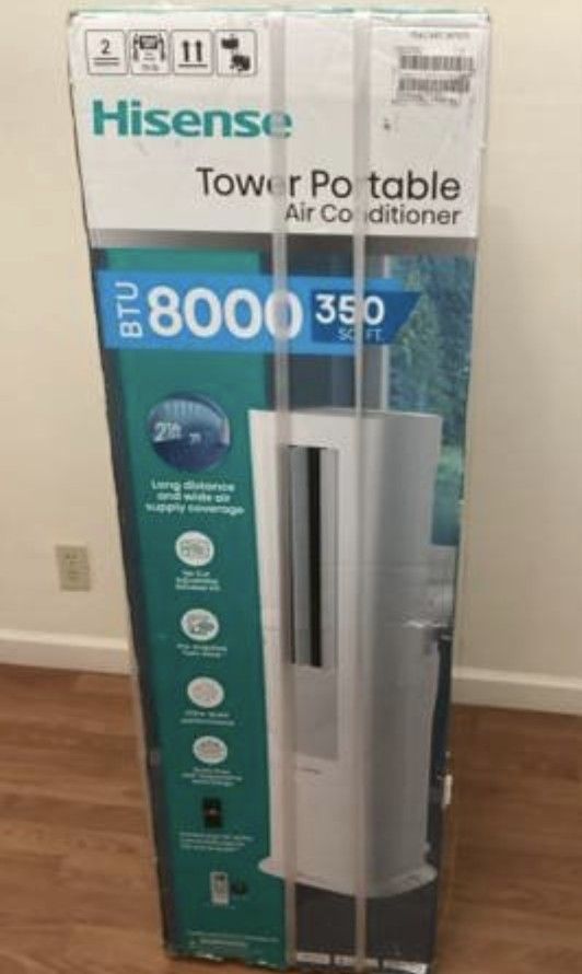 Hisense 8000 BTU Dual Hose Portable Tower Air Conditioner