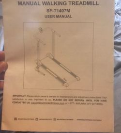 Manual treadmill