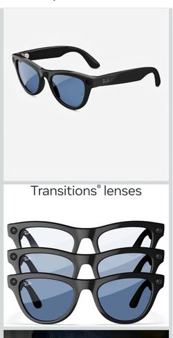 Ray-ban Meta autentic Skyler gen1 transition lents