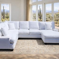 Living Spaces Downed Sectional Couch 