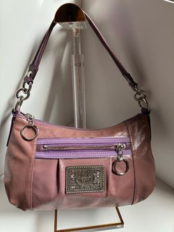 Coach Poppy Crinkled Patent Leather Groovy skoulder bag (Style No. F15789)