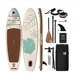 Hitabay Inflatable Stand Up Paddle Board  All-Around SUP Kit 10’6" × 33"