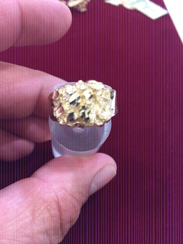 10 K Y Nugget Ring Solid Gold for Sale in Plano, TX - OfferUp
