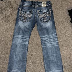 Rock Revival Pile Boot Jeans  ( OBO )