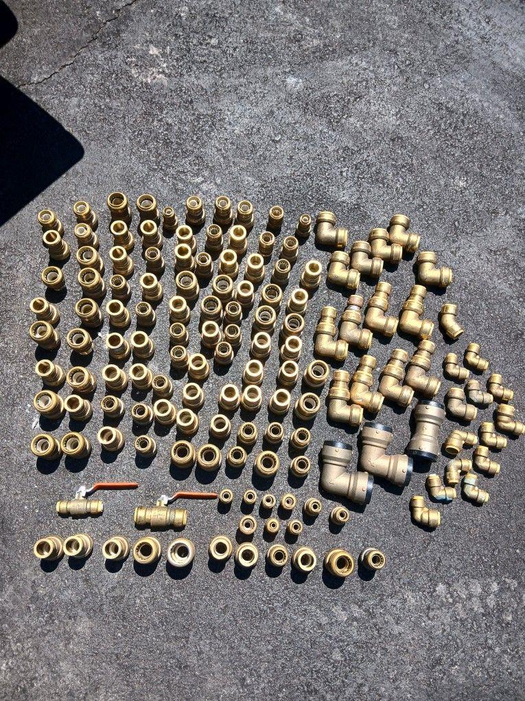 30+ Lbs Genuine Sharkbite Brand Push Connect Fittings 1/2" - 1 1/4"