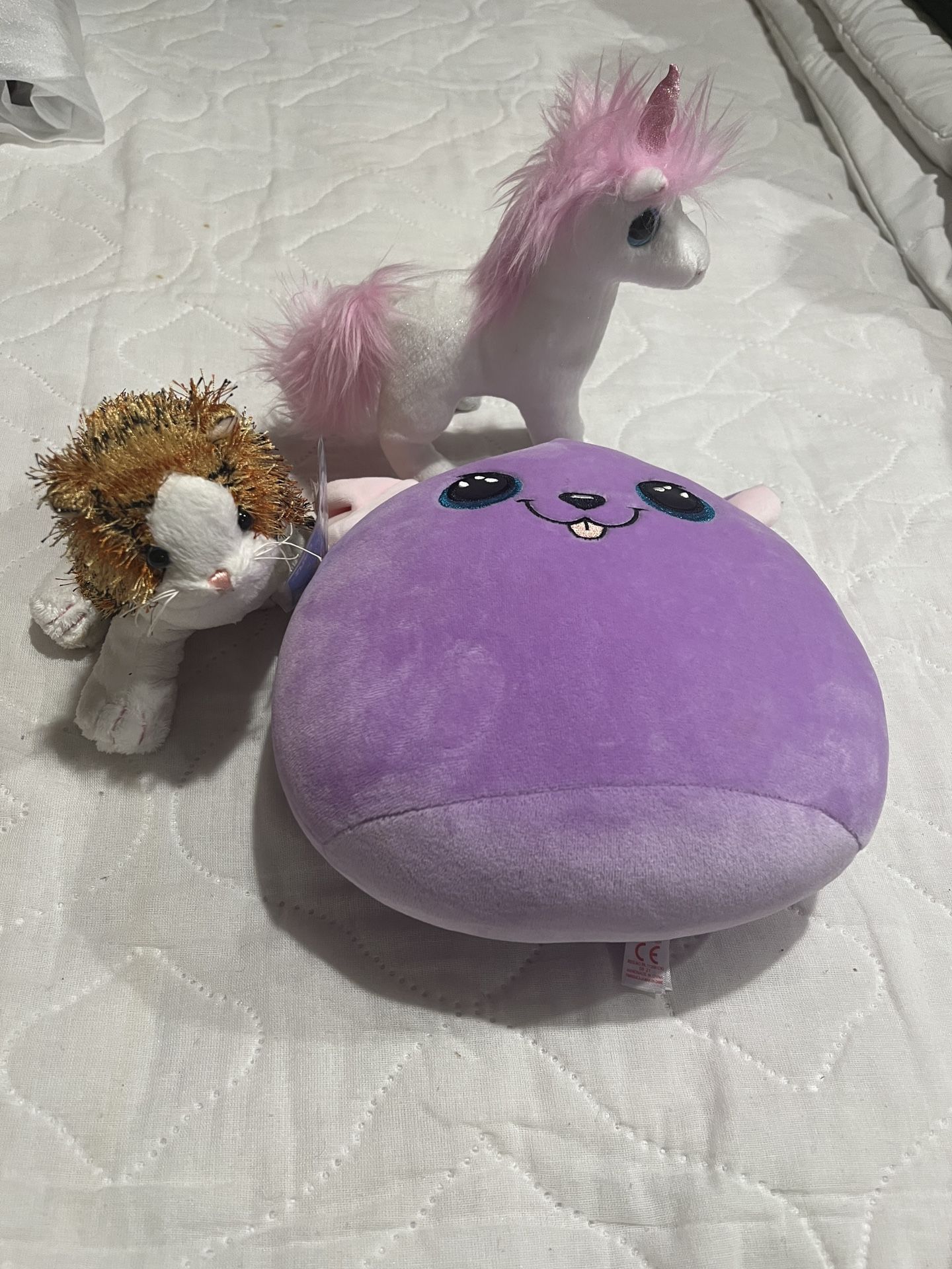 Ty Bitsy, Ty Beanie unicorn & Webkinz Alley Cat