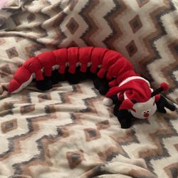 42” Christmas Caterpillar Plush Stuffed Animal – Red & White Santa Outfit Holida