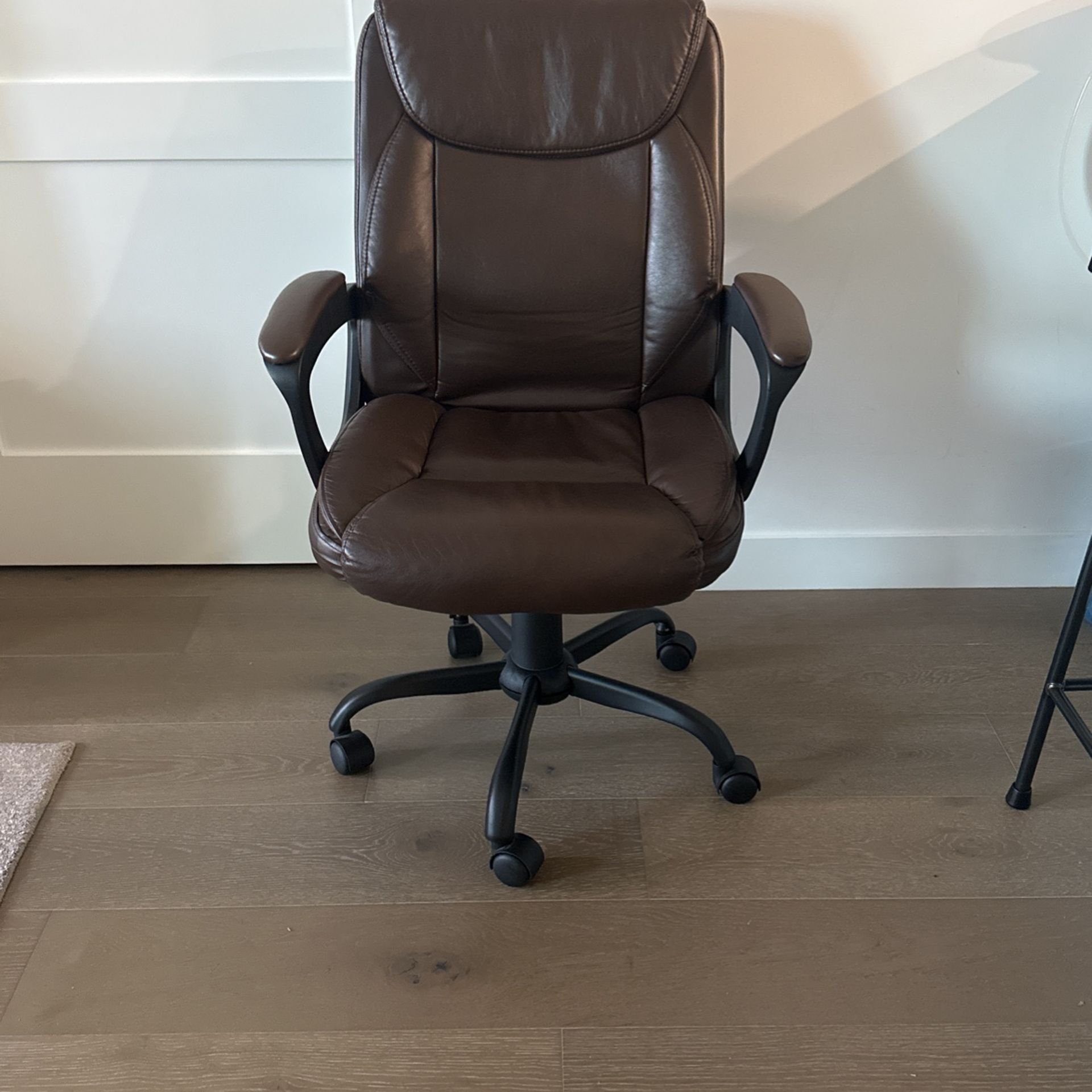 Leather Office Chair Brown