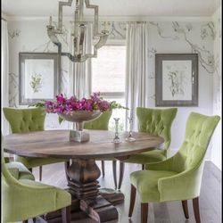 Visual Comfor Lido 4 Light Medium Chandelier Antique Mirror 