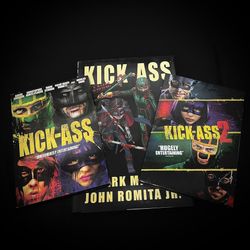 💥 Kick-Ass 1 & 2 DVD Bundle + Original Mark Millar Hardcover Graphic Novel