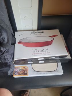 Eternal Living 10" Enameled Cast Iron Skillet