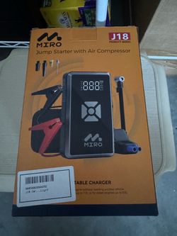 Brand New Portable Jump Starter Battery Air Compressor