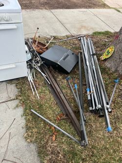 Free scrap metal on curb