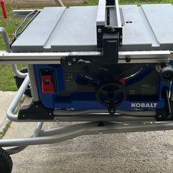 Kobalt Table Saw 15” Like New 