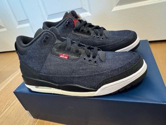 Jordan 3 Retro   Levi’s Indigo Size 10.5 Price is FIRM.  BELOW retail.
