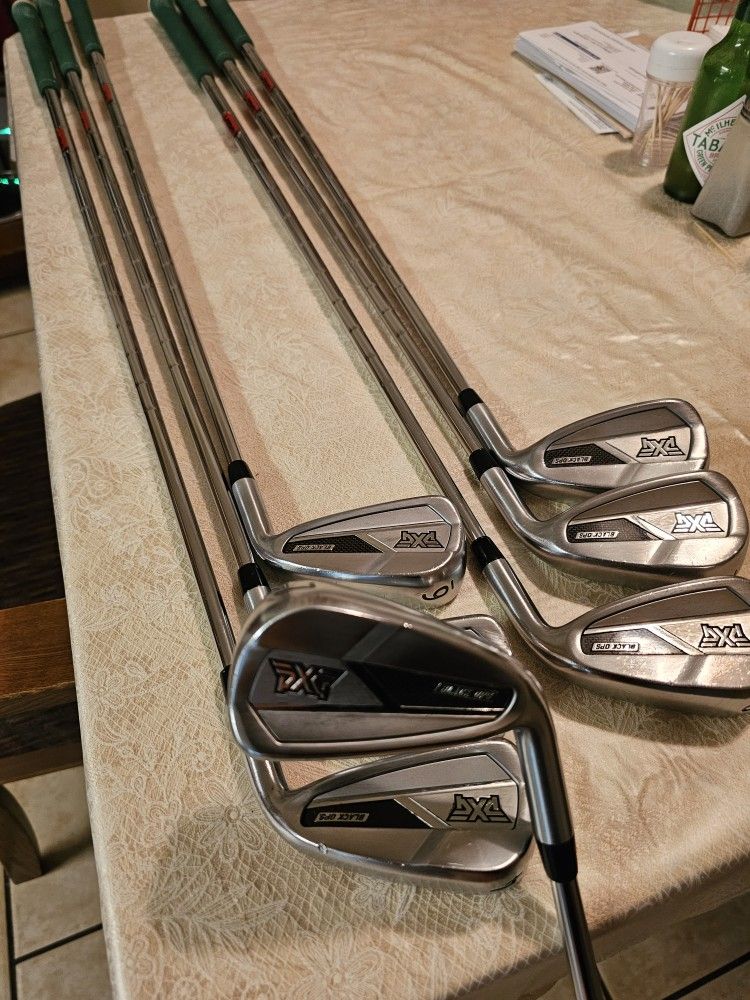 EXCELLENT CONDITION! PXG BLACK OPS GOLF CLUB IRON SET, 1.5 INCH LONGER FOR TALLER GOLFER