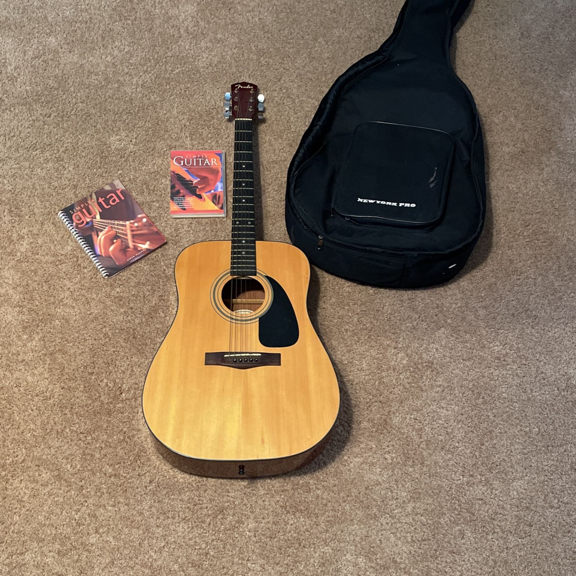 Fender Acoustic Guitar And Case