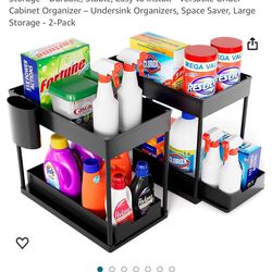 HELPFUL HOME Multi-Purpose Under Sink Organizer & Storage – Durable, Stable, Easy to Install - Versatile Under Cabinet Organizer – Undersink Organizer
