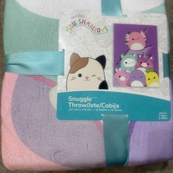 Squishmallows Snuggle Throw Blanket