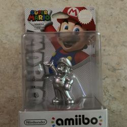 Sliver Mario Amiibo