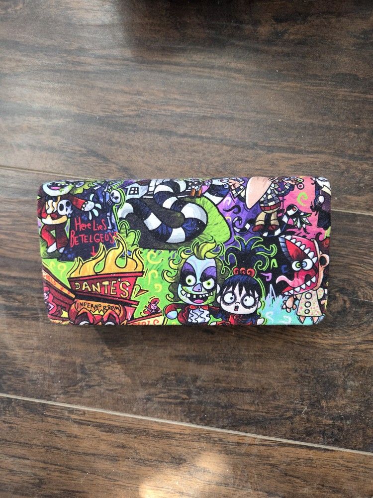 Custom Beetlejuice Zipper Wallet